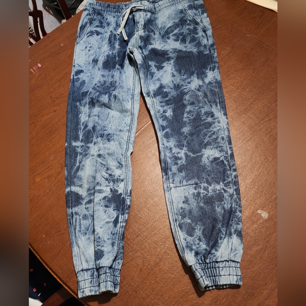 Blue Tie-Dye Jogger Pants - Picture 4 of 9